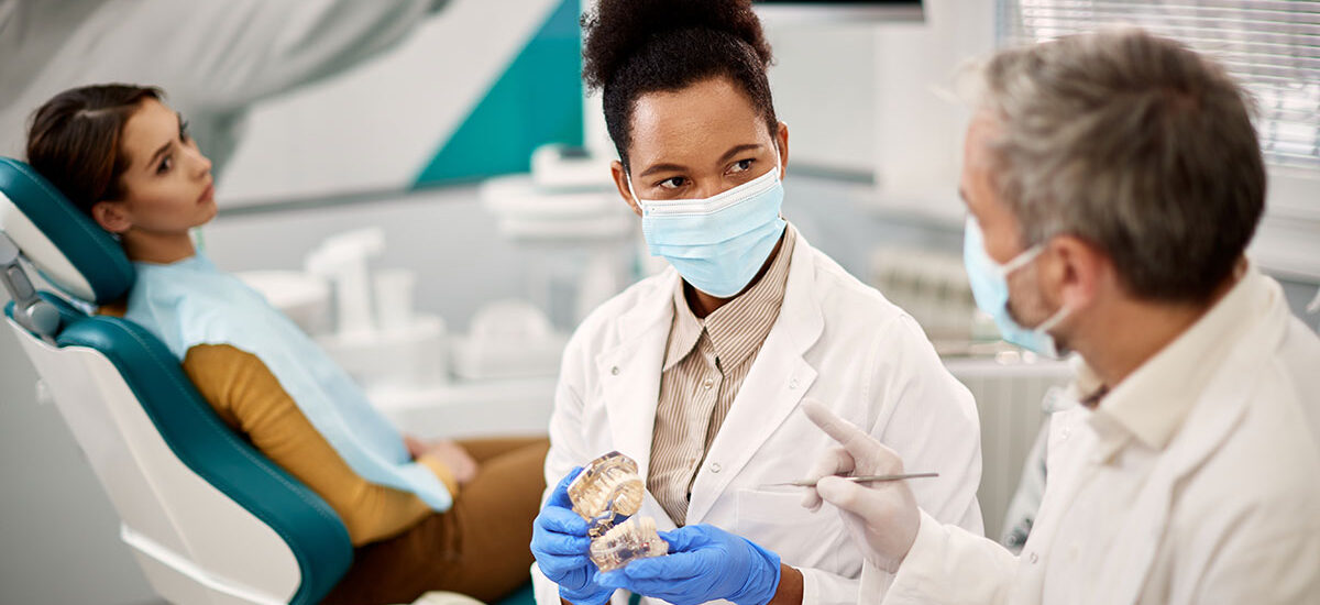 dentist dicussing procedure