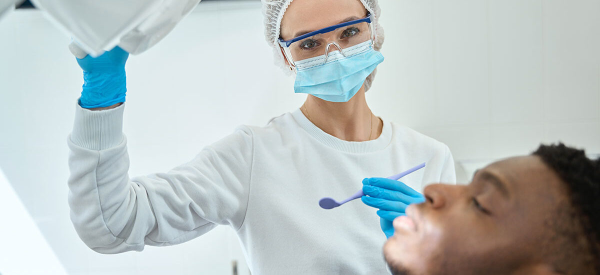 dentist and patient