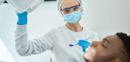 dentist and patient