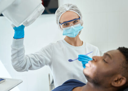 dentist and patient