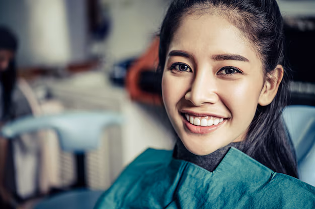 young patient getting ready for tooth extraction